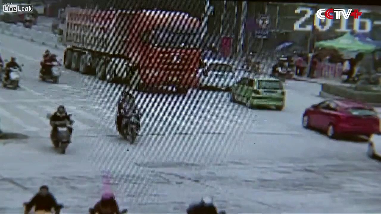 Three Women Narrowly Survive Truck Collision