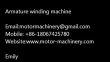 Winding machine WIND-STR demo for bus accessories armature motor