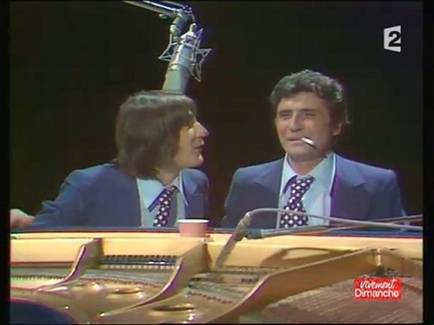 Gilbert Becaud et Serge Lama au piano etc etc