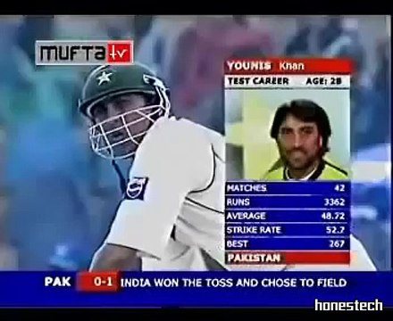 Wonderful first hat-trick by Irfan Pathan against Pakistan in first over of test match in Pakistan . Rare cricket video