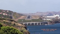 Dangerous Crosswind Storm Aborted Landings Go-Around Madeira Airport  Video Arts