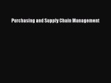 [PDF Download] Purchasing and Supply Chain Management [PDF] Full Ebook