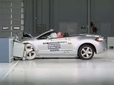 2007 Mitsubishi Eclipse Spyder moderate overlap IIHS crash test