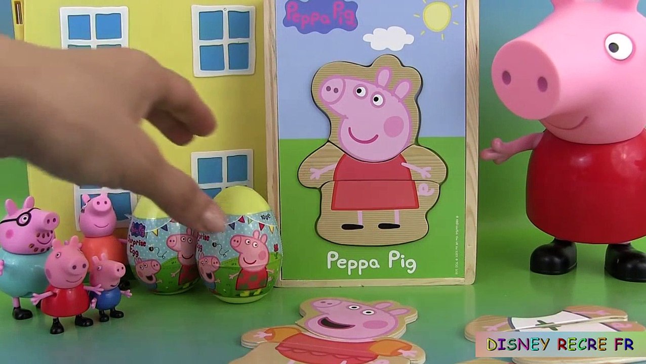 Peppa Pig Baby Puzzle Playset Jouets de bébé Oeufs Surprise