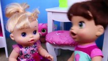 Baby Alive Doll COLORS ON DOLL S FACE!!! Naughty Lucy Baby Doll Prank & KidKraft Bedroom Toys