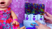 BABY ALIVE EATS ORBEEZ!!!! Crazy Baby With Yucky Poop Diaper Eats Orbeez Crush DisneyCarToys