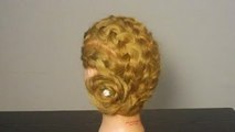 Прическа с плетением: ажурные косы. Braided hairstyle with fl