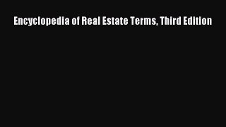 [PDF Download] Encyclopedia of Real Estate Terms Third Edition [PDF] Full Ebook