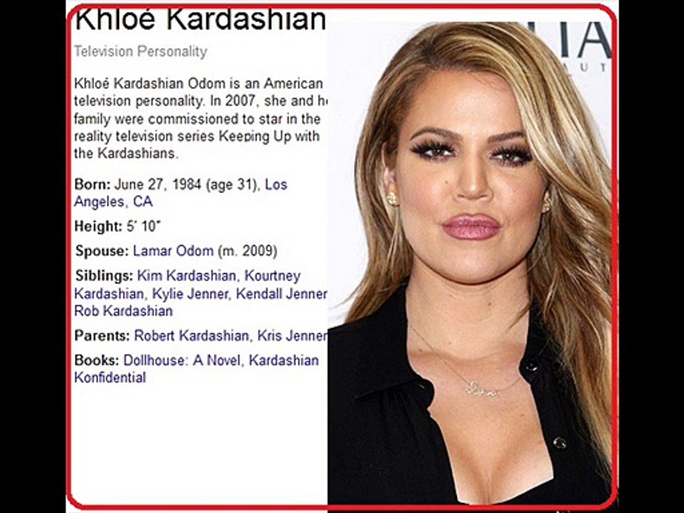 Khloe Kardashian Personal Profile and New Photo Gallery