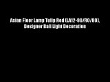 Asian Floor Lamp Tulip Red (LA12-90/RO/80) Designer Bali Light Decoration