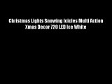 Christmas Lights Snowing Icicles Multi Action Xmas Decor 720 LED Ice White