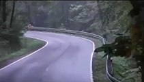 Hard crash Mitsubishi Lancer Evolution Ⅹ ランエボ　空を飛ぶ　大回転クラッシュ
