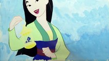 La VITESSE de DESSIN MULAN Disney Princesse Peinture à lAquarelle