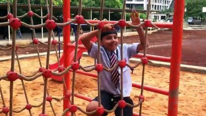 Children Playing in The Park, Schools Playground, Kids Fun With Sand Playtime by JeannetC