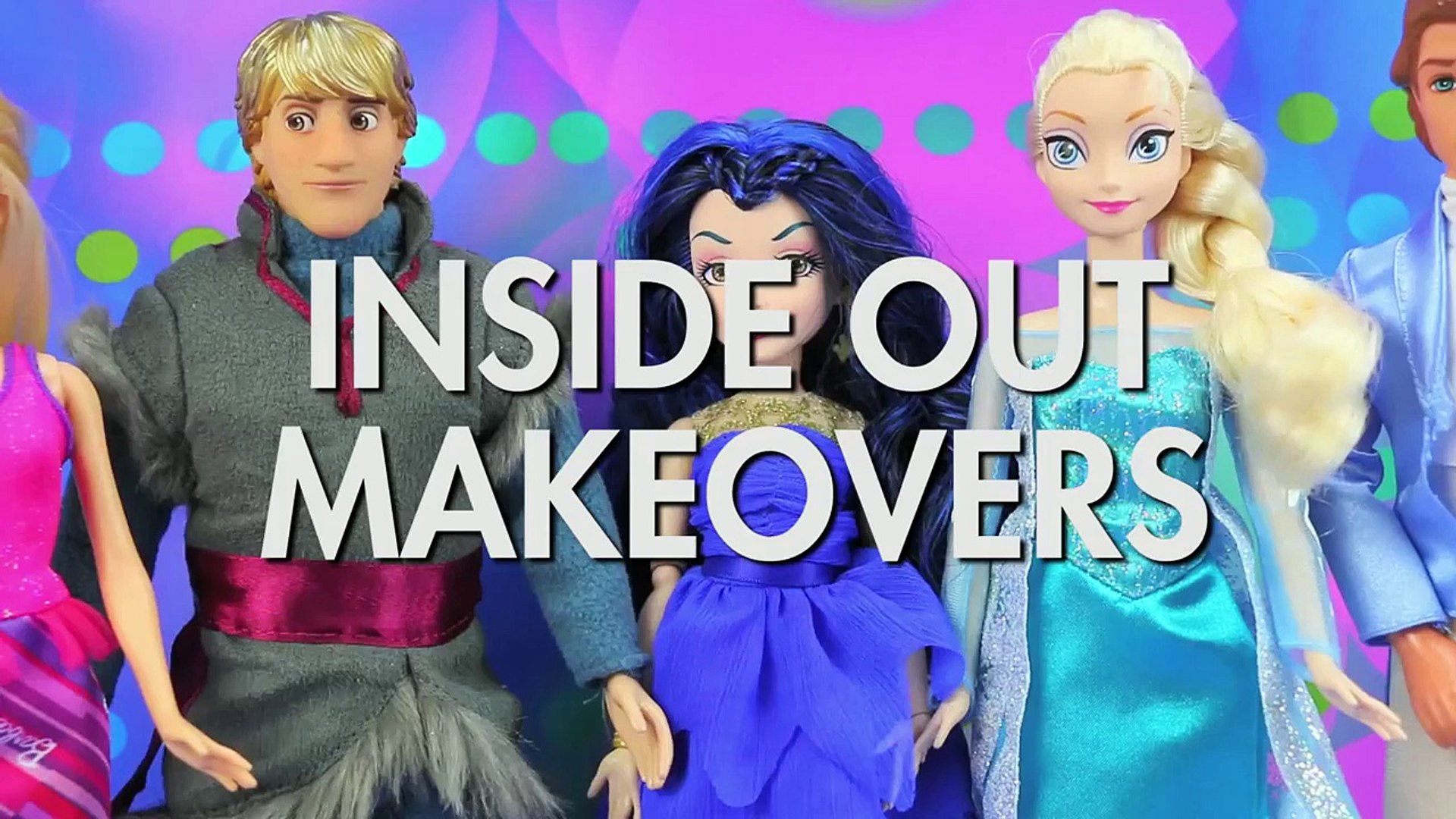 ⁣Inside Out Makeovers with Frozen & Descendants for Halloween. DisneyToysFan.