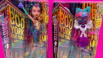 Monster High Boo York City Schemes Dolls Nefera de Nile and Catty Noir Video