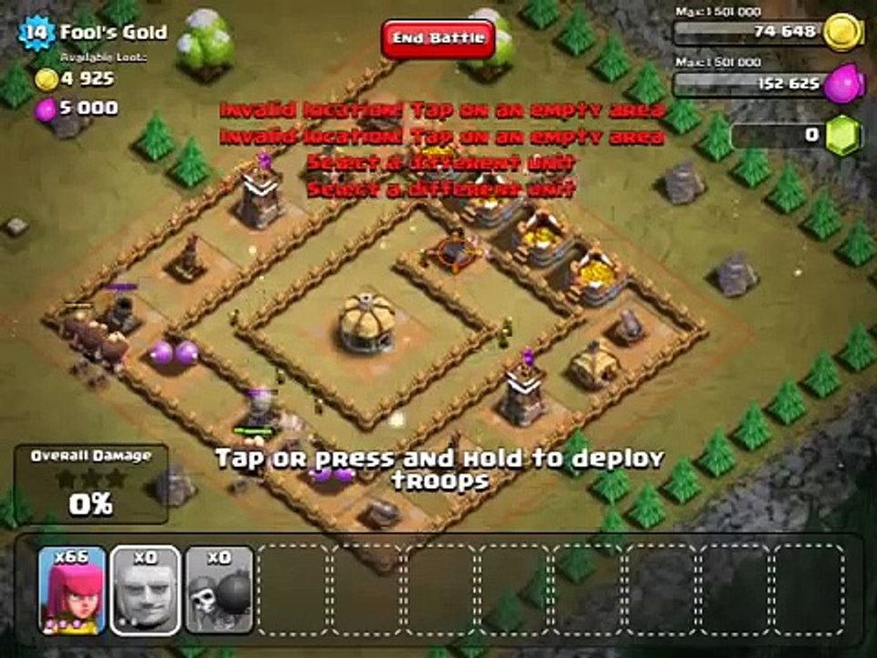 Clash of clans Fools gold video Dailymotion