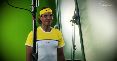 Rafael Nadal - Behind the scenes of the photosession in Melbourne
