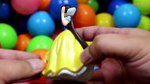 BALLON FOSSE SPECTACLE SURPRISE dApprendre les Couleurs w/ Disney Princesse Jouets Elsa Cendrillon Belle