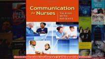 Download PDF  Communication for Nurses Talking with Patients FULL FREE