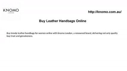 Buy Leather HandBags Online