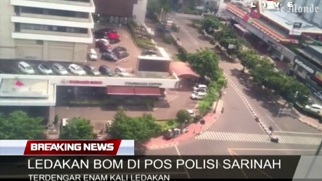 Les images d'une des explosions à Djakarta