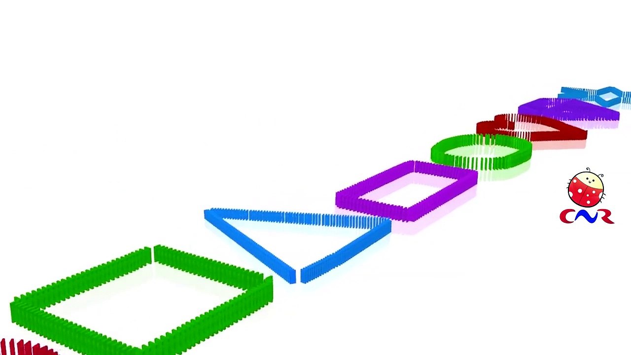 Dominoes Learn Shapes For Children And Kids | Learning Shapes For Kindergarten And Toddler