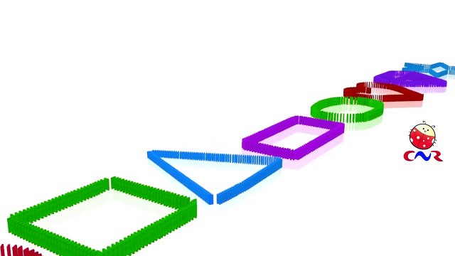 Dominoes Learn Shapes For Children And Kids | Learning Shapes For Kindergarten And Toddler