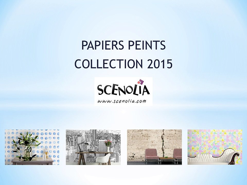 Papiers peints Aquarelle, La ville dans la déco, Trompe-l'oeil matières et Trames colorées