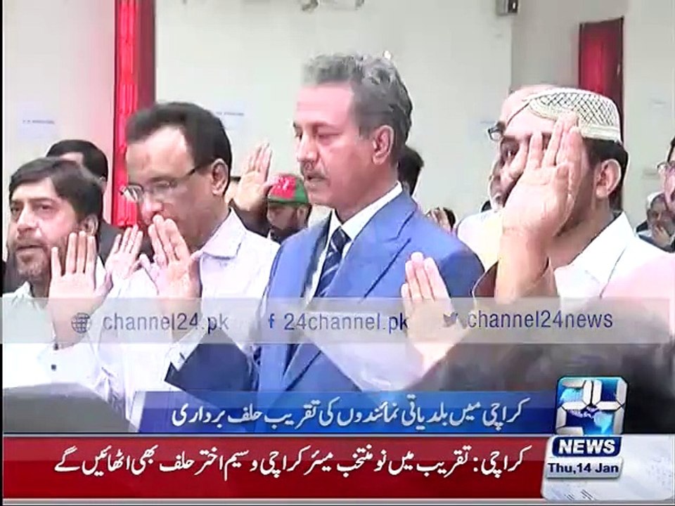 Local representatives take oath in Karachi