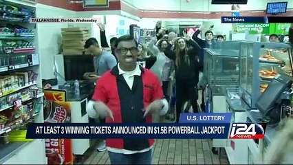 Tải video: At least 3 winning tickets announced in $1.5B powerball jackpot