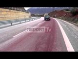 Report TV - Rruga e Kombit” merr ngjyrë të kuqe, ndotet nga transporti mineraleve