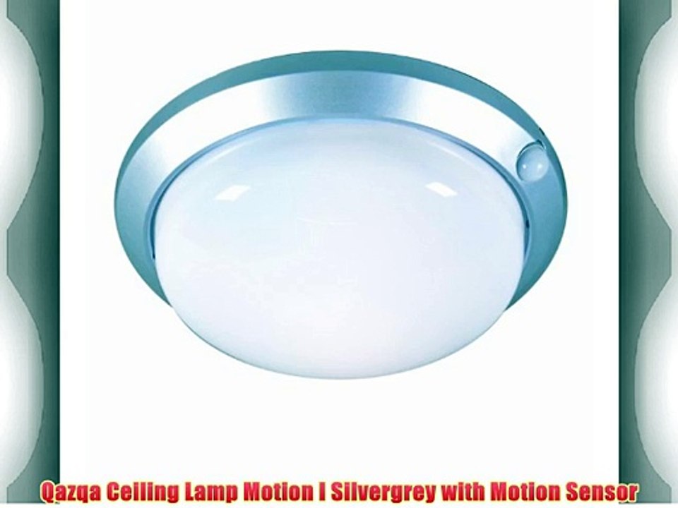 Qazqa Ceiling Lamp Motion I Silvergrey with Motion Sensor