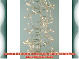 Kaemingk LED Outdoor Twinkle Cluster Lights 768 Bulb Warm White With Clear Cable