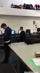 Bottle Hits Crotch in SlowMo