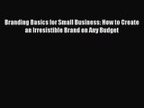 [PDF Download] Branding Basics for Small Business: How to Create an Irresistible Brand on Any