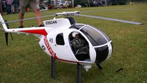 HUGHES 500 D GIANT SCALE RC TURBINE MODEL HELICOPTER FLIGHT / Turbine meeting 2016 *1080p5
