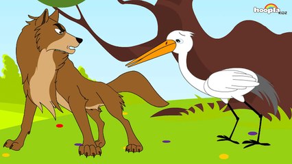 The Wolf and the Crane Aesops fables