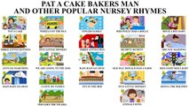 Pat a cake Bakers man and popular nursery rhymes