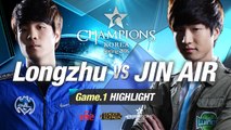 [H/L 2016.01.14] Longzhu vs JIN AIR Game 1 - RO1 l 롯데 꼬깔콘 LoL Champions Korea Spring 2016