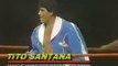 Tito Santana & Pedro Morales vs Les Thornton & Mr X   Championship Wrestling July 27th, 1985