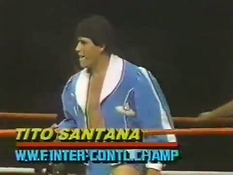 Tito Santana & Pedro Morales vs Les Thornton & Mr X Championship Wrestling July 27th, 1985