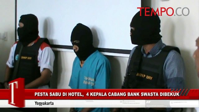 Pesta Sabu di Hotel, 4 Kepala Cabang Bank Dibekuk