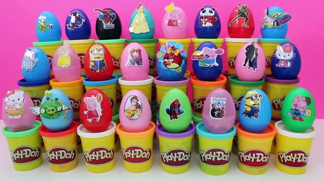 Surprise Œufs De Peppa Pig Spiderman Serviteurs De La Colère Oiseaux Congelés Princesse Disney Huevos Sorpresa