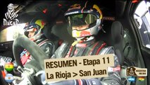 Resumen de la etapa 11 - Coche/Moto - (La Rioja / San Juan)