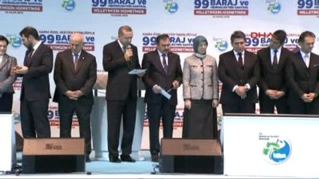 Erdoğan 99 Baraj ve Hidroelektrik Santralinin Toplu Açılış Törenine Katıldı-11