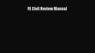 PDF Download FE Civil Review Manual PDF Full Ebook