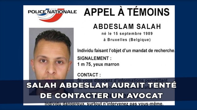 Salah Abdeslam aurait tenté de contacter un avocat belge