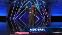 Derek Hughes: Comedic Magician Pulls a Card Out of His Butt - Americas Got Talent 2015