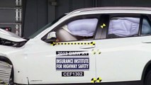 2013 BMW X1 moderate overlap IIHS crash test